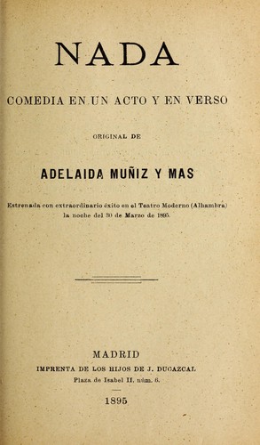 Cover for Nada