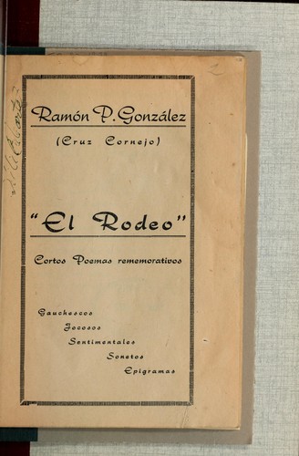Cover for El Rodeo