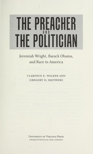 Cover for The preacher and the politician