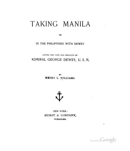 Cover for Taking Manila
