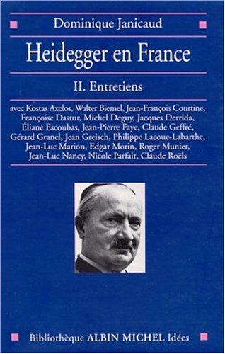 Cover for Heidegger en France, tome 2 