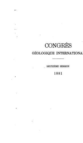 Cover for ... Compte rendu de la 2me session, Bologne, 1881