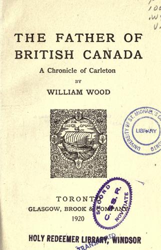 Cover for The father of British Canada