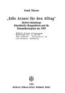 Cover for Edle Arznei für den Alltag