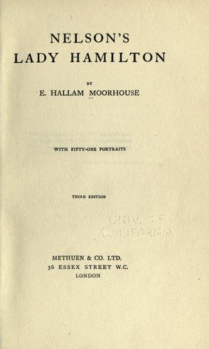 Cover for Nelson's Lady Hamilton