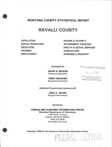 Cover for Ravalli County