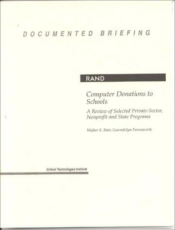 Cover for Computer donations to schools
