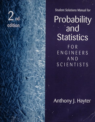 Cover for SSM-PROB STATS ENG/SCI