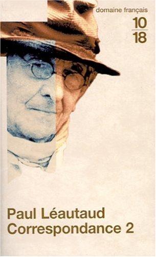 Cover for Correspondance