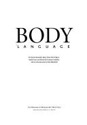 Cover for Body language