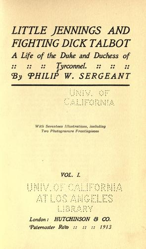Cover for Little Jennings and fighting Dick Talbot
