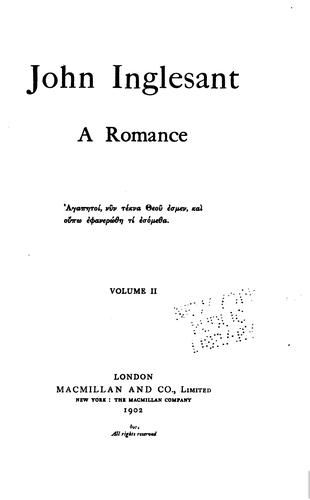 Cover for John Inglesant