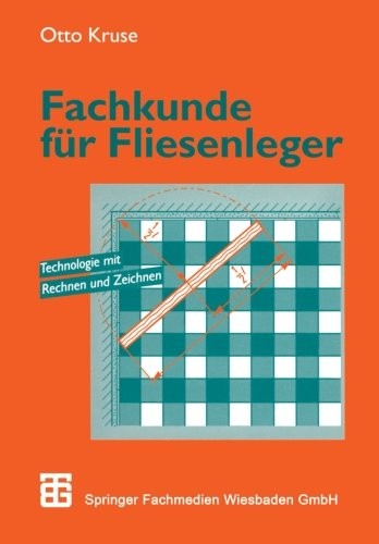 Cover for Fachkunde für Fliesenleger: Technologie mit Rechnen und Zeichnen (German Edition)