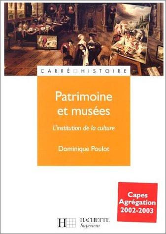 Cover for Patrimoine et musées 