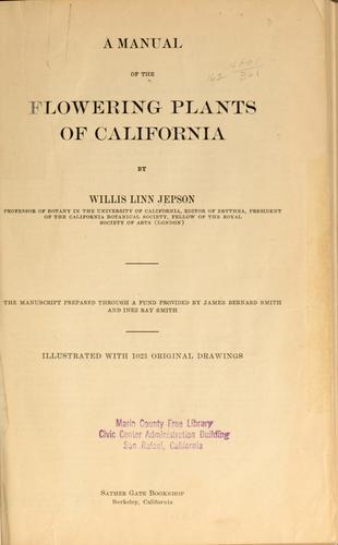 Cover for A manual of the flowering plants of California