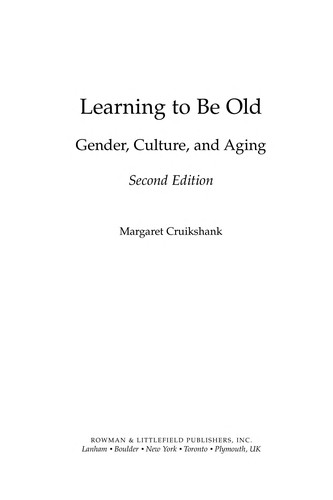 Cover for Learning to be old