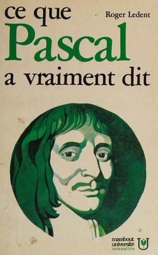 Cover for Ce que pascal a vraiment dit