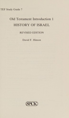 Cover for Old Testament Introduction (TEF Study Guides)