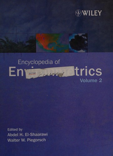 Cover for Encyclopedia of environmetrics