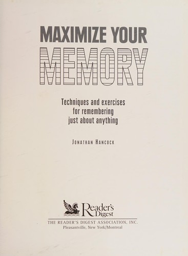 Cover for Maximize your memory