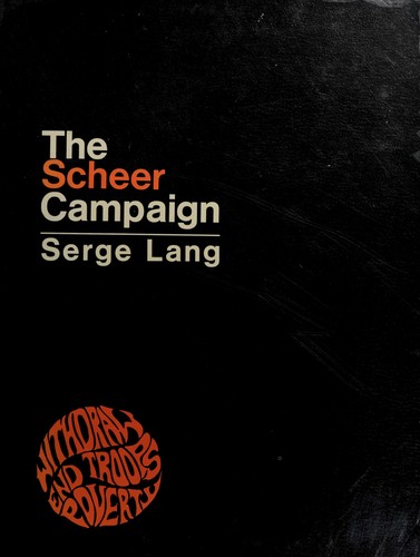 Cover for The Scheer campaign.