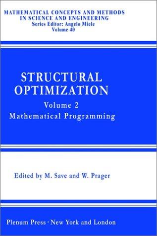 Cover for Structural Optimization,: Volume 2