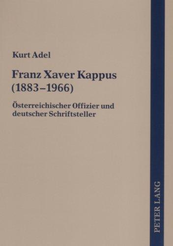 Cover for Franz Xaver Kappus (1883-1966)