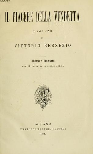 Cover for Il piacere della Vendetta