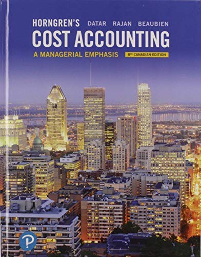 Cover for Horngren's Cost Accounting