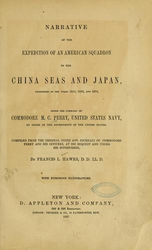 Cover for Narrative of the expedition of an American squadron to the China seas and Japan