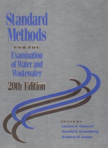 Cover for Standard Methods for Examination of Water & Wastewater (Standard Methods for the Examination of Water and Wastewater)