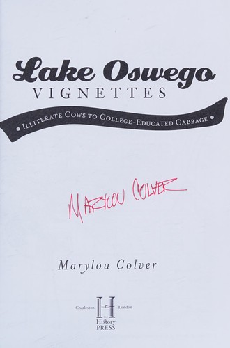 Cover for Lake Oswego vignettes