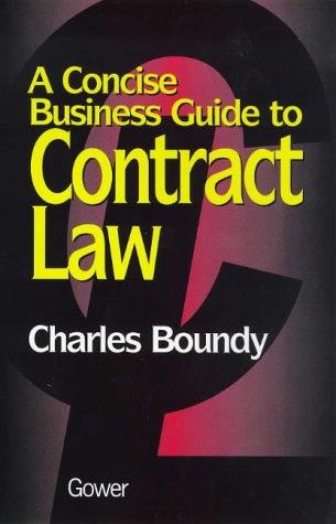 Cover for A concise business guide to contract law