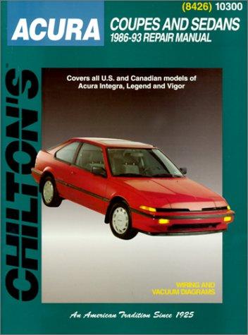 Cover for Chilton's Acura Integra/Legend/Vigor