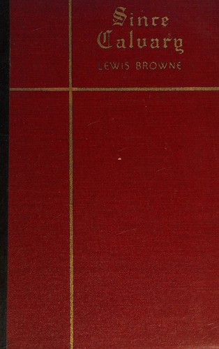Cover for Since Calvary