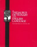 Cover for Thesaurus Dictionary of the English Language