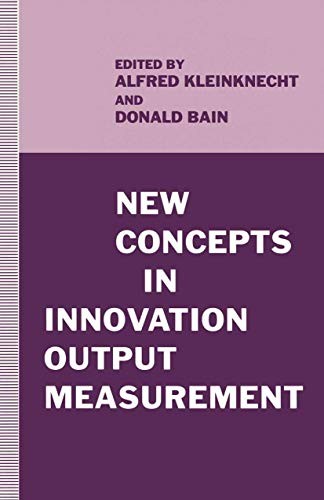 Cover for New Concepts in Innovation Output Measurement