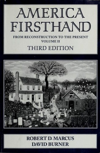 Cover for America Firsthand