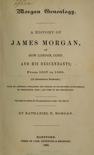 Cover for Morgan genealogy