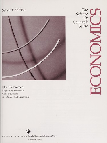 Cover for Economics