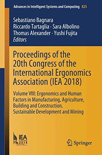 Cover for Proceedings of the 20th Congress of the International Ergonomics Association : Volume VIII