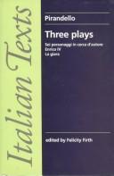 Cover for Three plays