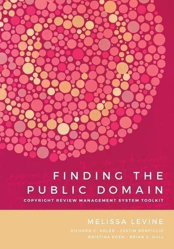 Cover for Finding the Public Domain: Copyright Review Management System Toolkit