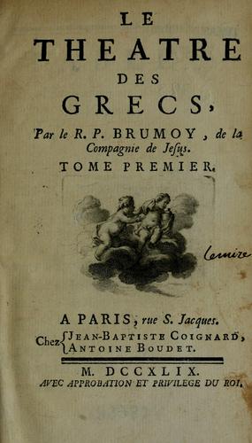 Cover for Le theatre des Grecs
