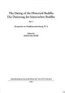 Cover for Dating of the Historical Buddha (Symposien Zur Buddhismusforschung)