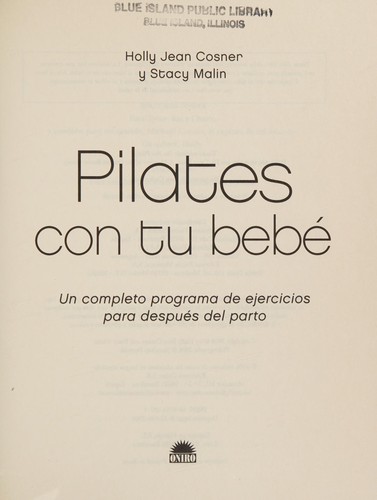 Cover for Pilates con tu bebe/ Pilates with your Baby