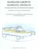 Cover for Markiani, Amorgos: An Early Bronze Age Fortified Settlement 