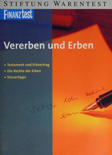 Cover for Vererben und erben