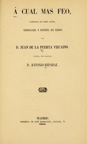 Cover for A cual más feo
