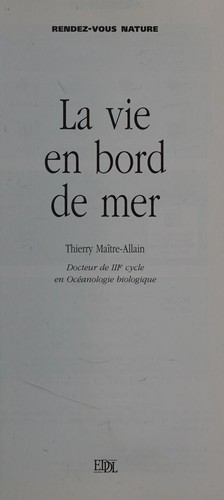 Cover for La vie en bord de mer